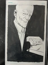 Ryan Ottley 1000 Bullets Splash Pin Up Original Comic Art