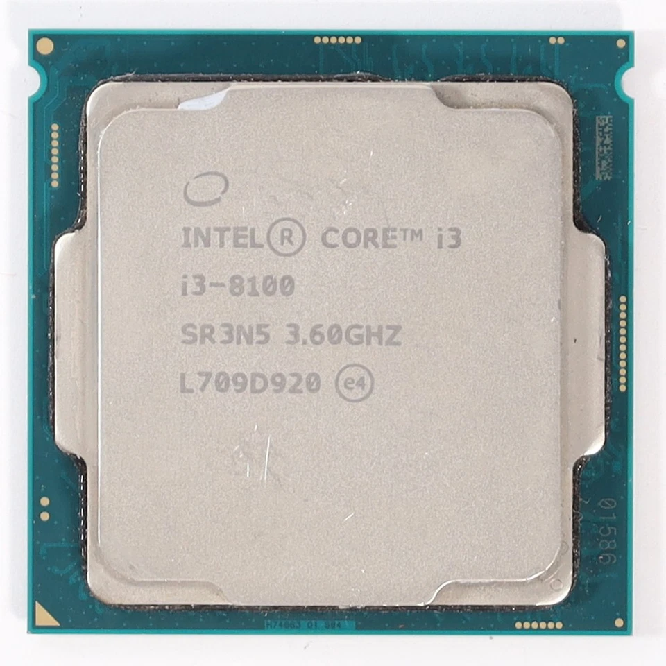 (Lot of 8) Intel Core i3-8100 SR3N5 3.6GHz Quad Core 6MB LGA 1151 CPU Processor - Image 3 of 4