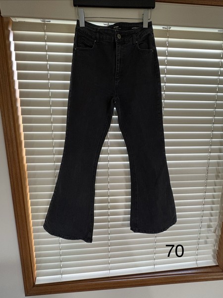 Cotton On Vintage Flare Jeans Washed Black Size 12