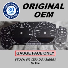 2007-2013 Silverado Sierra Tahoe Suburban Yukon Avalanche Gauge Face Overlay