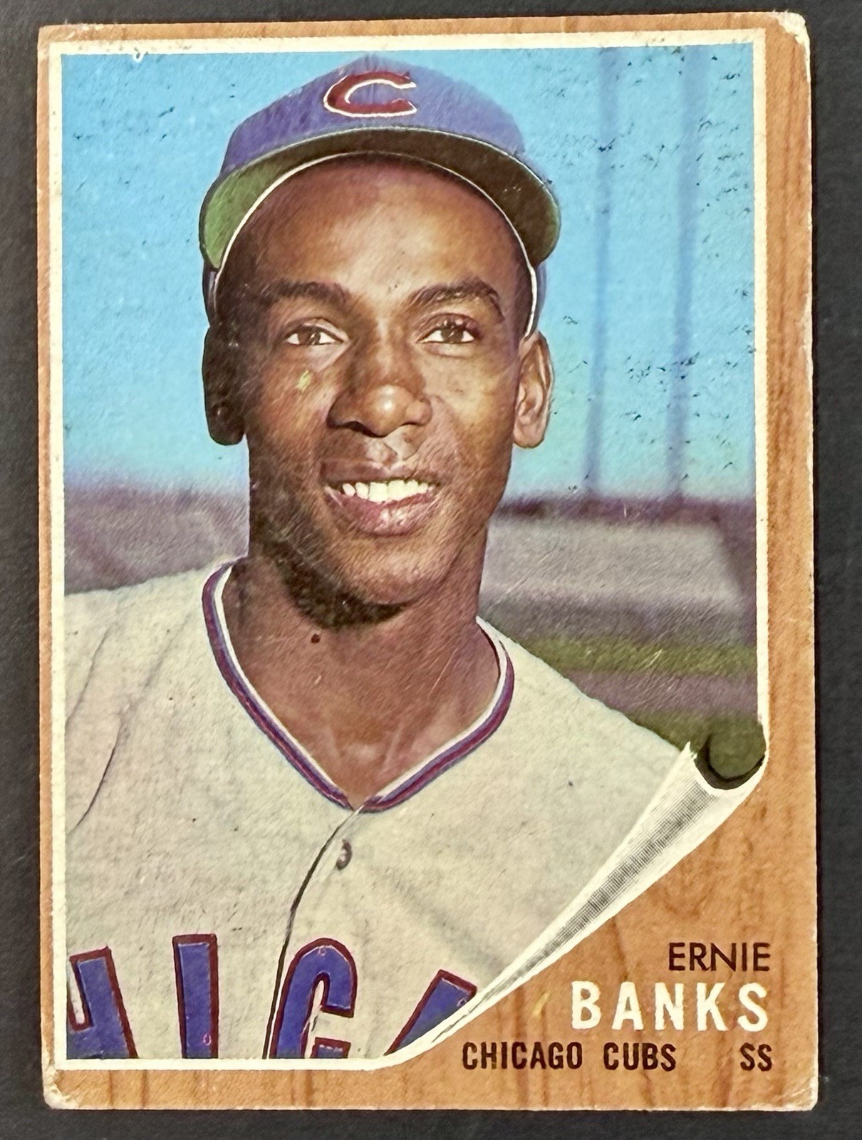 1962 Topps Ernie Banks #25 - Chicago Cubs HOF