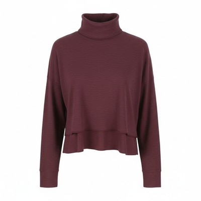 American Eagle Outfitters Damen Sweatshirt S Weinrot Gekürzt Übergröße