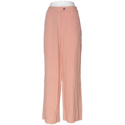 Simple, Palazzohose, Größe: L, Adra, Pink, Leinen/Viskose, Einfarbig, Damen #d4W