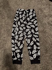 Youth Sweatpants Size Medium Color White And Black