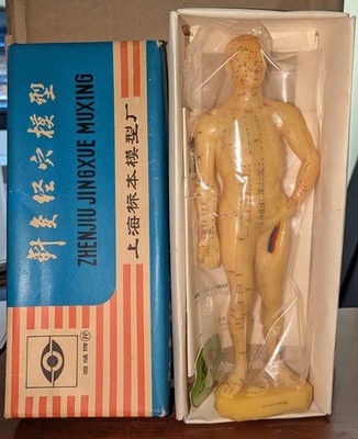 Chinese Acupuncture Doll Vintage  Acupuncture & Moxibustion Meridian Point Model
