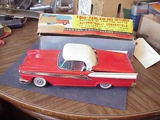 1959 Ford Galaxie 500 Skyliner Conv Friction Toy Cragstan Japan Rare