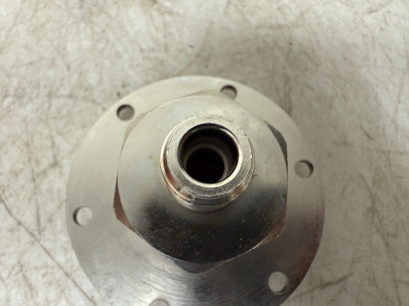 Flange Mount RF Coaxial Connector Adapter N-Type/SMA Military Aerospace Surplus