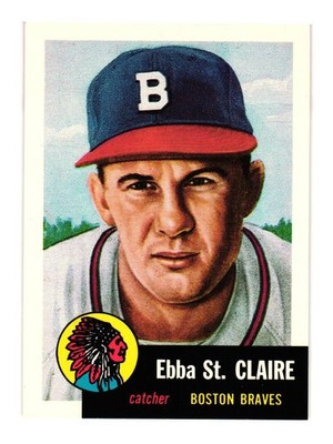 1953 Topps #91b Ebba St. Claire Boston Braves