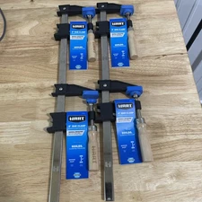 Hart 6in Bar Clamp Material Protection With Cast Iron Jaws Non Marring Pads 4 Pc