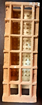 1 Vintage Radiant Ceramic Heater Grate Insert Brick Decorative ART, V-Good Cond