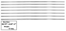 1954-59 Chevy Pickup Long Bed Strip Kit Stainless 7-Pieces New Dii