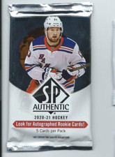 2020-21 UD SPA AUTHENTIC Hockey 1 Pack HOBBY  5 Card Pack