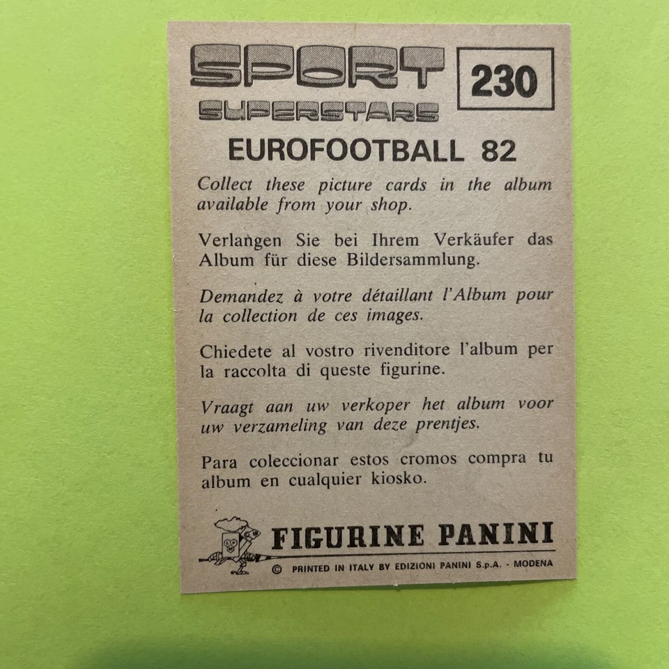 Original 1982 Image Sticker Panini Superstars Football Diego Maradona - Photo 2/2