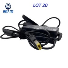 LOT 20 LENOVO ThinkPad X1 T450 T460 T470 45W AC Adapter Power Charger Square Tip