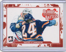 PAUL KRUSE VS DARREN LANGDON 13/14 ITG Enforcers 2 II Bloody Battles #178 Card