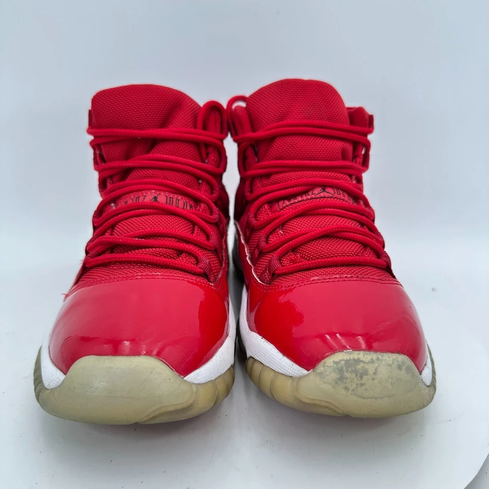 Nike Air Jordan 11 Win Like 96 Youth Size 7Y Women 8.5 378038-623 Gym Red Shoes - Image 2 of 4