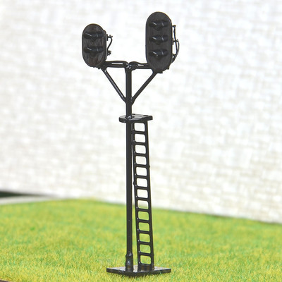 3*Model Railroad HO Scale 1:87 Track Signals 2-LEDs Green Red Block - Foto 2