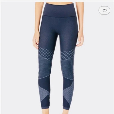 Spanx Moto Leggings Indigo Sky Blue Seamless women s Look at me Now Medium $88
