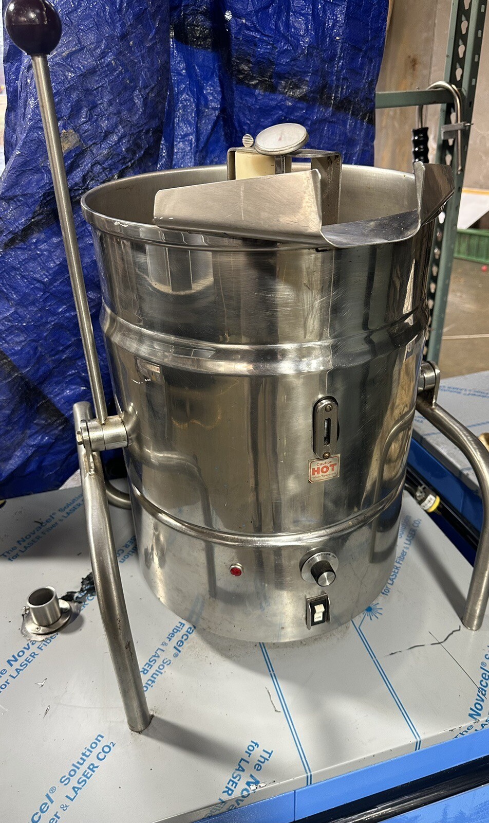 Calico Fudge Kettle Jacketed 20 Quart W/ Agitator eBay