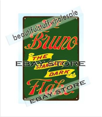 St Bruno Flake Tobacco cigarette smoke metal tin sign nostalgic garage shop
