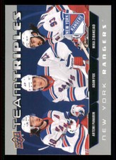 2021-22 Upper Deck Team Triples #TTNYR Artemi Panarin/Adam Fox/Mika Zibanejad