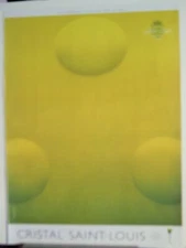 CRISTAL SAINT-LOUIS LUXE / PHYLRICH LUXURY BATH ACCESSORIES VTG 1999 AD, 