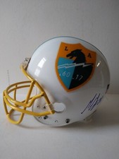 Auth F/S Signed Melvin Gordon Custom White San Diego Chargers Throwback Helmet