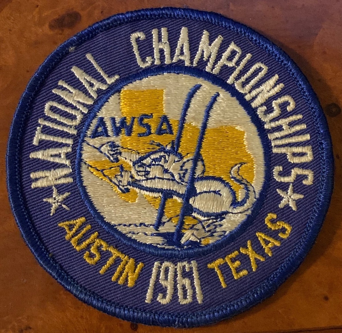 Patch vintage WEST INDIES WATER SKI ASSOCIATION 1960s Commonwealth GB