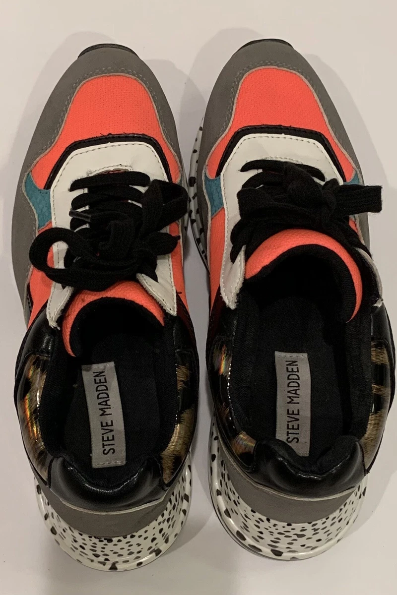 Steve Madden Size 7.5 M BLAZER Bright Multicolor Sneakers Women s Shoes