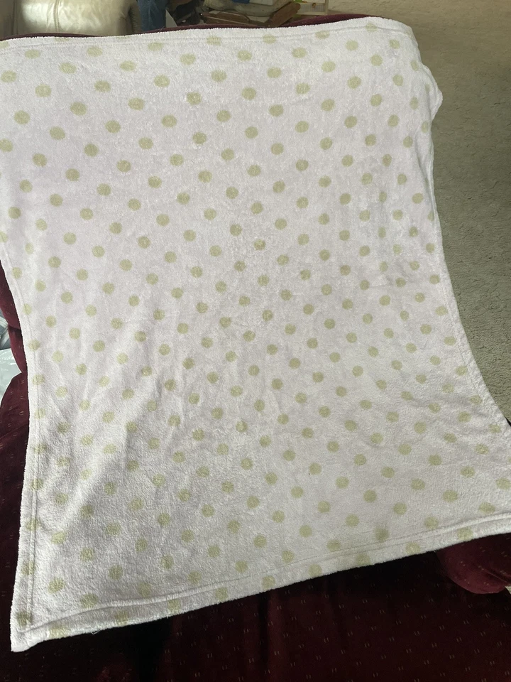 Manta de lana amorosa Bean Sprout rosa bronceado marrón lunares bebé niña Walmart Foto 2 de 4