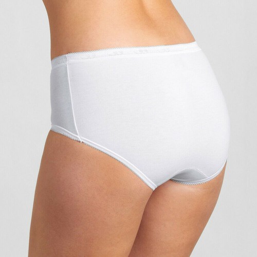 4 slip donna cotone SLOGGI BASIC MIDI, vita media mutanda classica non sgambata - Foto 2 di 8