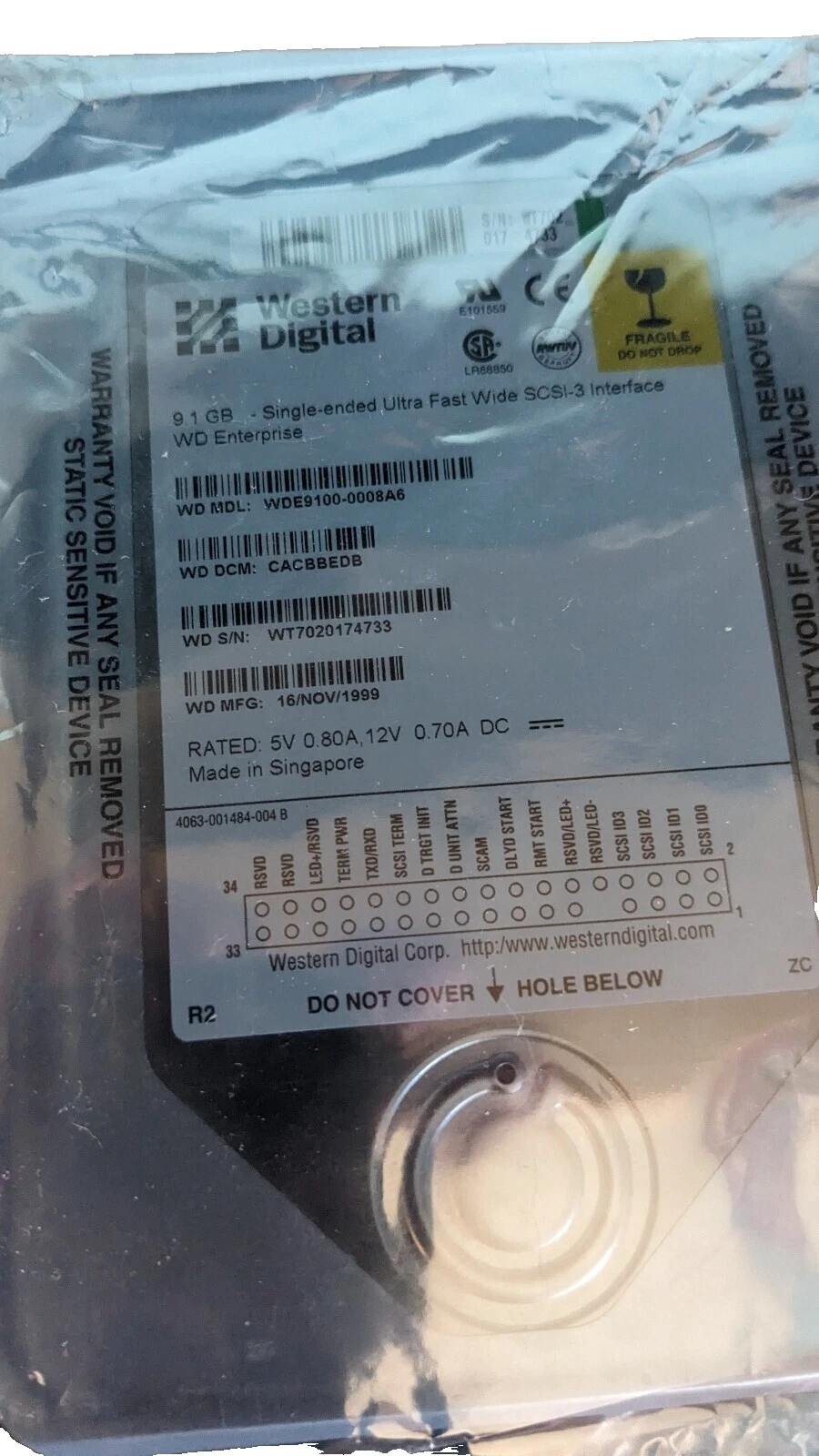 Western Digital Fast-Wide SCSI discos duros (HDD, SSD y NAS)