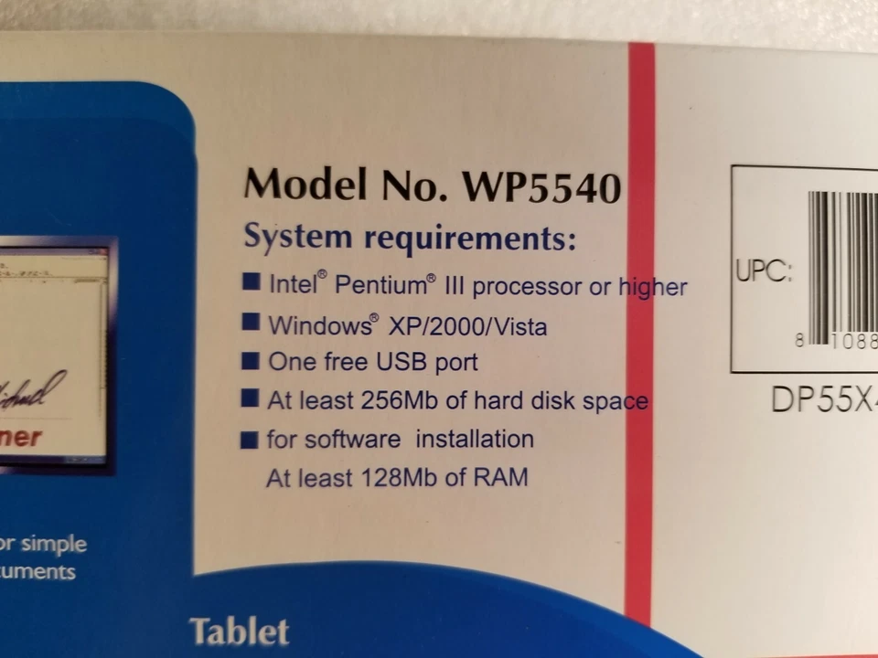 DigiPro Drawing Tablet WP5540 5.5x4" USB Graphics Tablet With Pen Vintage  - Image 3 of 4