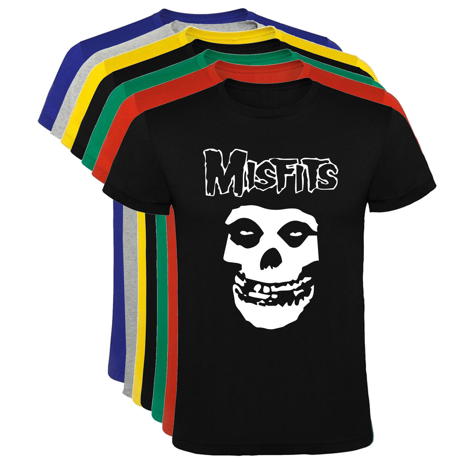 Camiseta Misfits musica bandas Hombre varias tallas y colores a084