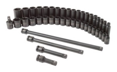 Sunex Tools 2568 43 Pc 1/2'' Dr. SAE Master Impact Socket Set