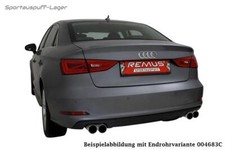 Remus Duplex Sportauspuff Audi A3 8V 2.0l TDI Limo je 2x84mm SR Black Chrome