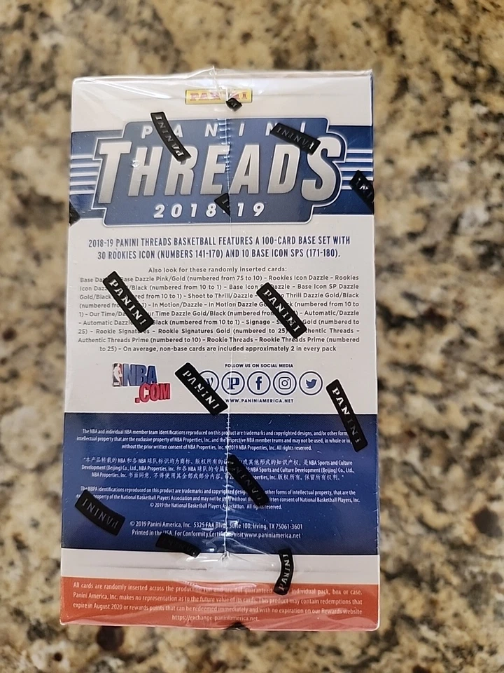 2018-2019 Panini Threads Basketball Blaster Box Luka Doncic Trae Young RC Year - Image 4 of 4