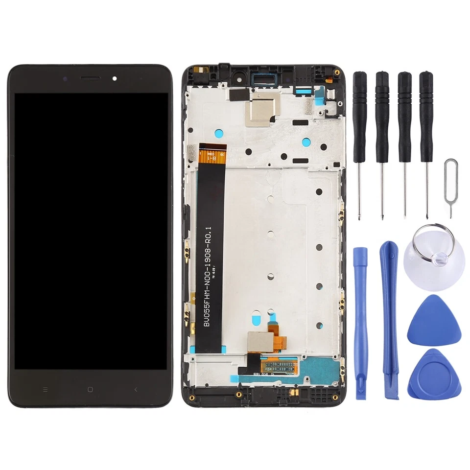 TFT LCD Screen for Xiaomi Redmi Note 4 Digitizer Full Assembly w/ Frame (Black) - Image 2 of 4