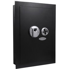 Barska 0.52 Cu. ft Biometric Fingerprint Deadbolt Wall Safe Left Opening AX13034