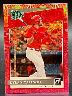 2020 Donruss #RP-10 Dylan Carlson Cardinals Rated Prospect Pink
