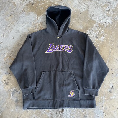 トップス 90s NIKE sweat LOS ANGELES LAKERS VINTAGE NIKE NBA LOS ANGELES LAKERS HOODIE SWEATSHIRT SIZE