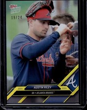 2024 Topps Now Road to Opening Day Austin Riley GOLD PARALLEL #19/24 Braves