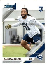 Dakota Allen 2019 Donruss #267 RC Rookie LA Rams