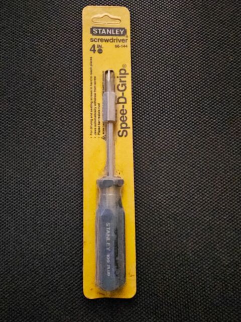 STANLEY No. 66-144 “100 PLUS” SPEE-D-GRIP 4” SCREWDRIVER - VINTAGE 1980 STANLEY No. 66-144 “100 PLUS” SPEE-D-GRIP 4” SCREWDRIVER - VINTAGE 1980