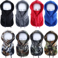 Balaclava Windproof Thermal Fleece Neck Warm Hood Shield Ski Full Face Mask US