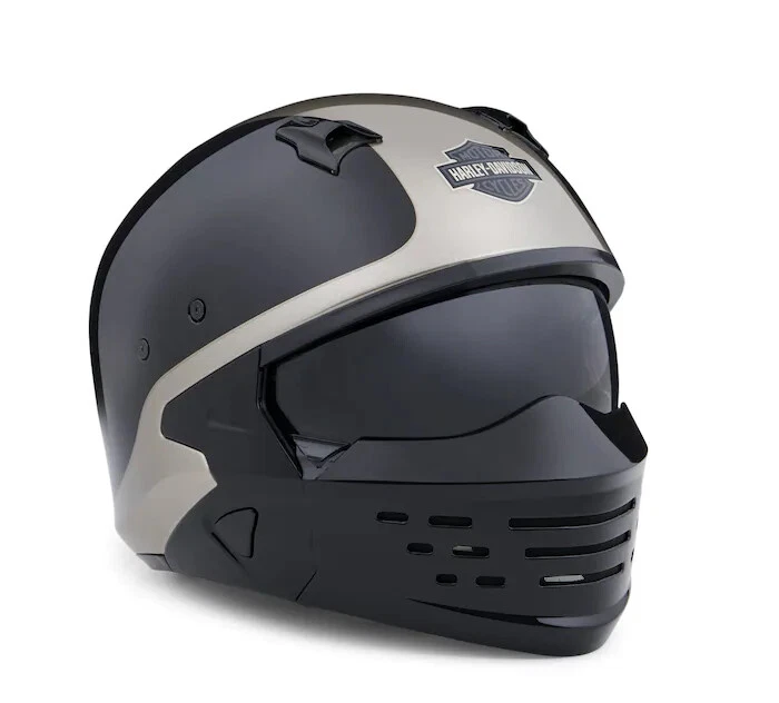 HARLEY-DAVIDSON 98176-20EX 2-IN-1 SPORT GLIDE HELMET GREY/BLACK ***NEW***