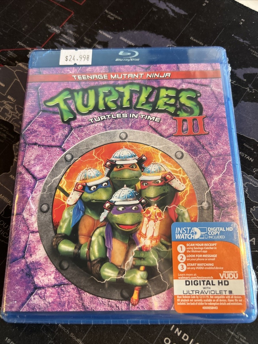 Teenage Mutant Ninja Turtles III: Turtles In Time Blu ray NEW