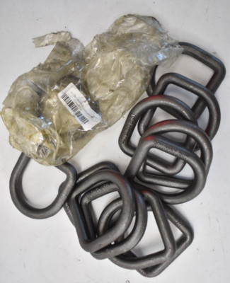Lot of 12 Mytee Products 1/2' Heavy Duty Weld On Forged D Rings Bulk Pack