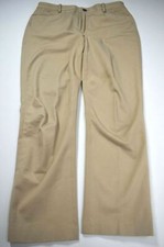 Lauren Ralph Lauren Womens Beige Straight Leg Comfort-Fit Casual Dress Pants 10