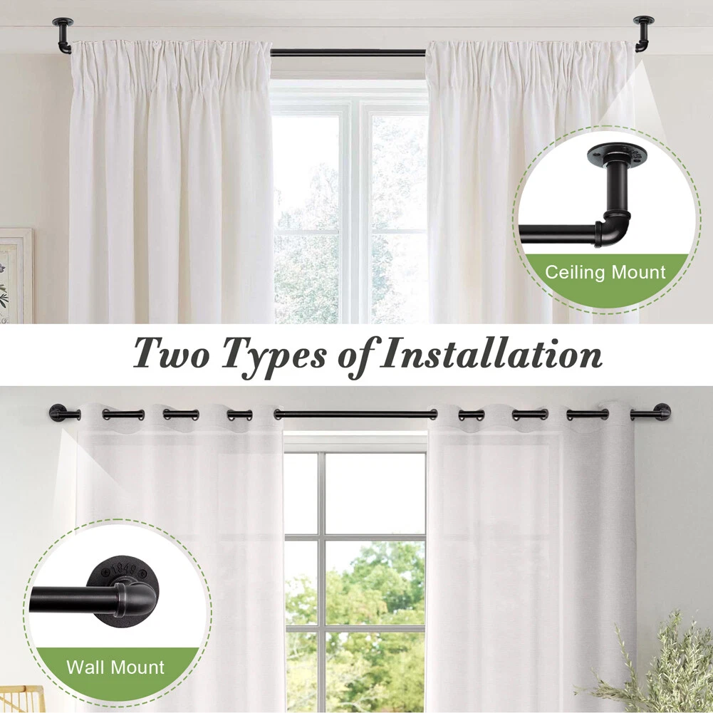 How To Install A Curtain Rod From The Ceiling Shelly Lighting